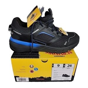 Herman Survivors Work Shoes Men's Oil Slip Resistant Leather Soft Toe Cary Black